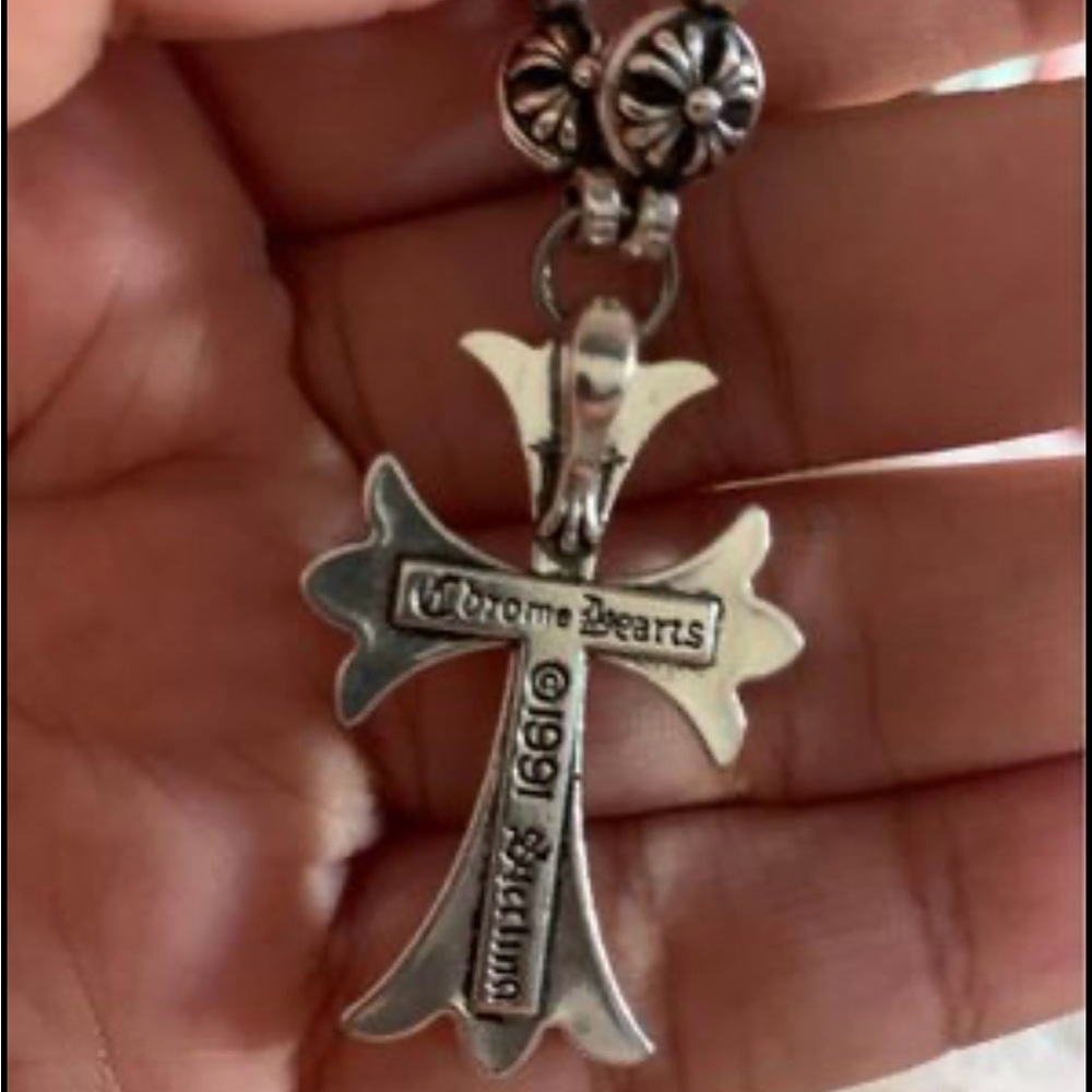 COPY - opium chrome hearts cross necklace 66cm